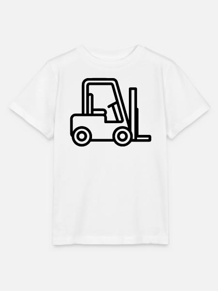 Gabelstapler - Stanley/Stella Kinder T-Shirt MINI CREATOR  - Weiß