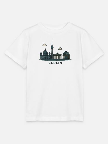 Berliner Skyline - Stanley/Stella Kinder T-Shirt MINI CREATOR - Weiß