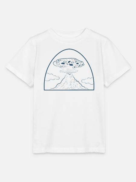 Pizza Vulcano - Stanley/Stella Kinder T-Shirt MINI CREATOR  - Weiß