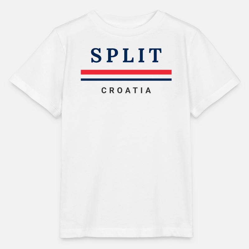 Split City Croatia - Stanley/Stella MINI CREATOR Kids’ T-Shirt - white