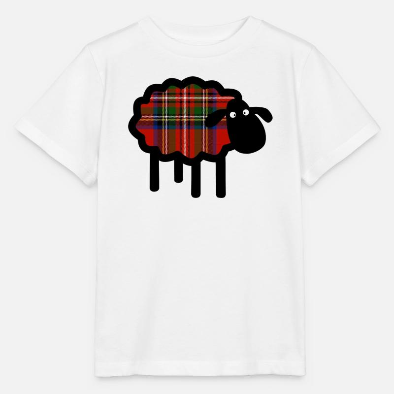 Tartan-Schaf-Silhouette - Stanley/Stella Kinder T-Shirt MINI CREATOR  - Weiß