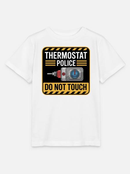 Thermostatpolizei nicht anfassen - Stanley/Stella Kinder T-Shirt MINI CREATOR - Weiß