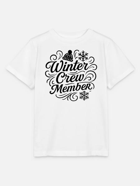 Winter Crew - Stanley/Stella Kinder T-Shirt MINI CREATOR - Weiß