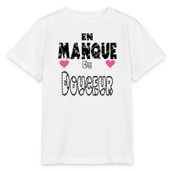En Manque de Douceur - T-shirt bio MINI CREATOR Stanley/Stella Enfant - blanc - Devant - Maike (125cm)