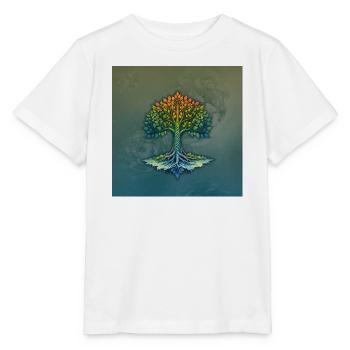 Braided Rainbow Tree - Stanley/Stella MINI CREATOR Kids’ T-Shirt - white - Front - Maike (125cm)