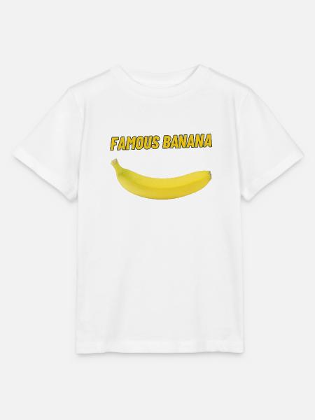Famous Banana - Stanley/Stella Kinder T-Shirt MINI CREATOR - Weiß