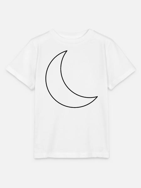 Mond / Halbmond - Stanley/Stella Kinder T-Shirt MINI CREATOR - Weiß