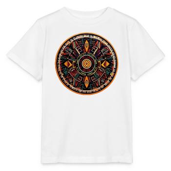 Cercle de Feu du Mandala - T-shirt bio MINI CREATOR Stanley/Stella Enfant - blanc - Devant - Maike (125cm)