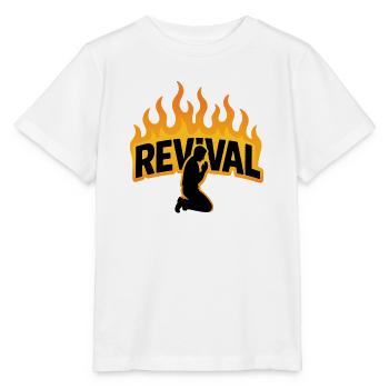 Erweckung – spirituelles Erwachen, Gebet und Flammen - Stanley/Stella Kinder T-Shirt MINI CREATOR  - Weiß - Vorne - Maike (125cm)