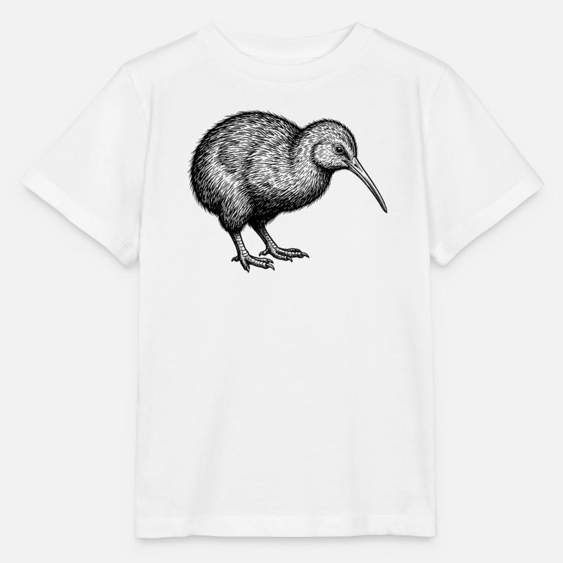 Kiwi Oiseau - T-shirt bio MINI CREATOR Stanley/Stella Enfant - blanc