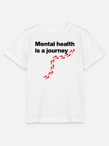 Mental health is a journey. Du schaffst das  - Stanley/Stella Kinder T-Shirt MINI CREATOR  - Weiß