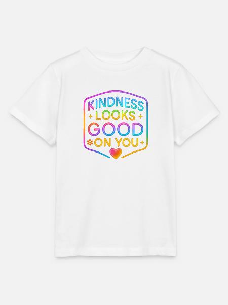 Kindness Neon steht dir gut - Stanley/Stella Kinder T-Shirt MINI CREATOR - Weiß