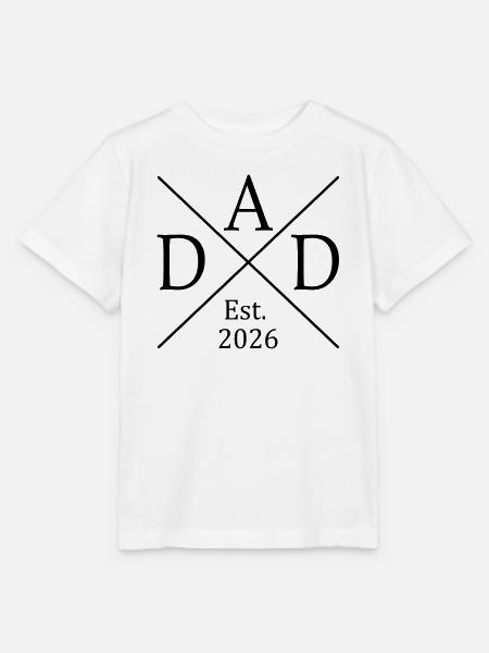 Dad Est. 2026 - Stanley/Stella Kinder T-Shirt MINI CREATOR  - Weiß
