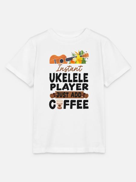Hawaiian Ukulele Uke Coffee - Stanley/Stella Kinder T-Shirt MINI CREATOR  - Weiß