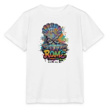 Fontana Graffiti Roma Neon - Stanley/Stella Kinder T-Shirt MINI CREATOR  - Weiß - Vorne - Maike (125cm)