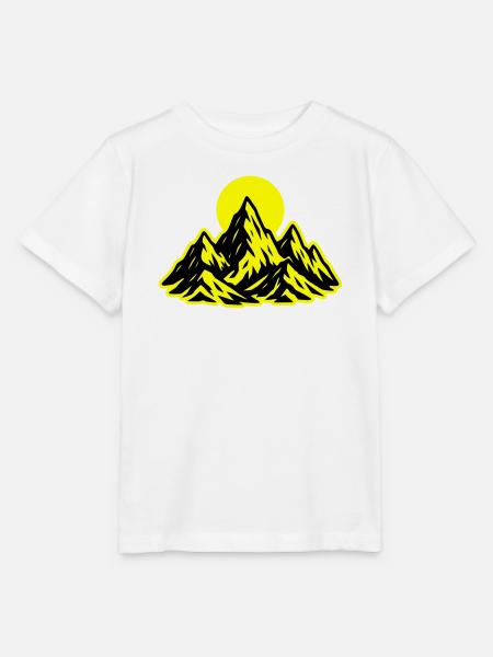 Berge Sonne - Stanley/Stella Kinder T-Shirt MINI CREATOR - Weiß