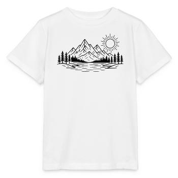 Forêt naturelle des montagnes - T-shirt bio MINI CREATOR Stanley/Stella Enfant - blanc - Devant - Maike (125cm)