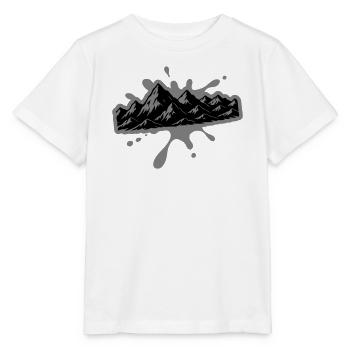 Berge Klecks - Stanley/Stella Kinder T-Shirt MINI CREATOR  - Weiß - Vorne - Maike (125cm)
