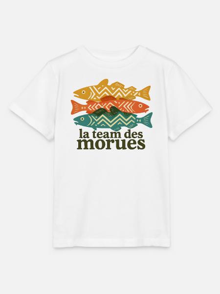 Trikolores geometrisches Kabeljau - Stanley/Stella Kinder T-Shirt MINI CREATOR - Weiß