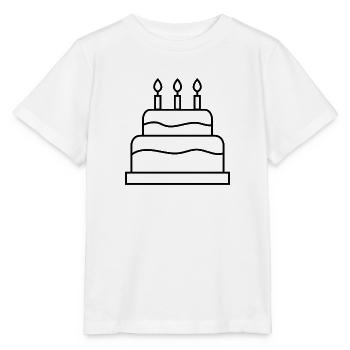 Gâteau d'anniversaire - T-shirt bio MINI CREATOR Stanley/Stella Enfant - blanc - Devant - Maike (125cm)