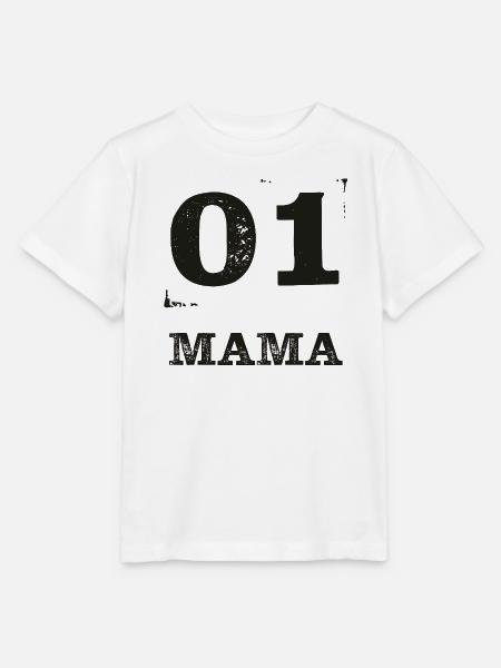 01 MAMA Distressed - Stanley/Stella Kinder T-Shirt MINI CREATOR - Weiß