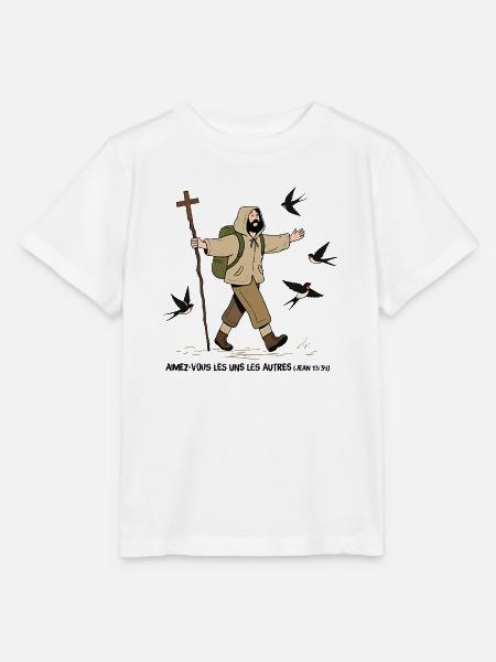 Pilger, liebt einander - Stanley/Stella Kinder T-Shirt MINI CREATOR  - Weiß