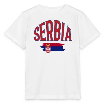 Serbia - Stanley/Stella MINI CREATOR Kids’ T-Shirt - white - Front - Maike (125cm)