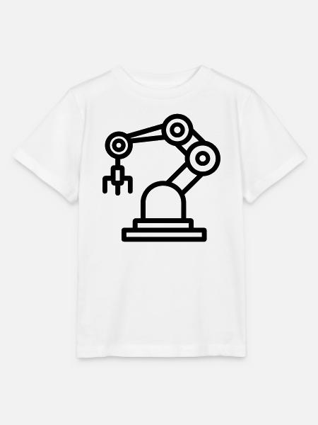 Roboterarm - Stanley/Stella Kinder T-Shirt MINI CREATOR - Weiß
