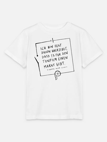Thomas Edison Circuit - T-shirt bio MINI CREATOR Stanley/Stella Enfant - blanc