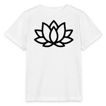Lotusblüte - Stanley/Stella Kinder T-Shirt MINI CREATOR  - Weiß - Vorne - Maike (125cm)