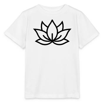 Lotusblüte - Stanley/Stella Kinder T-Shirt MINI CREATOR  - Weiß - Vorne - Maike (125cm)