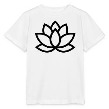 Lotusblüte - Stanley/Stella Kinder T-Shirt MINI CREATOR  - Weiß - Vorne - Maike (125cm)