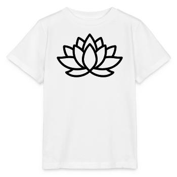 Lotusblüte - Stanley/Stella Kinder T-Shirt MINI CREATOR  - Weiß - Vorne - Maike (125cm)