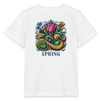 Frühling Logo - Stanley/Stella Kinder T-Shirt MINI CREATOR  - Weiß - Vorne - Maike (125cm)