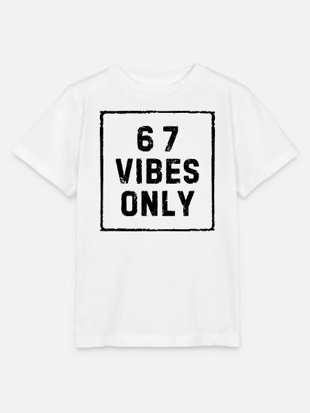 6 7 Vibes – Trendiges Jugend-T-Shirt - Stanley/Stella Kinder T-Shirt MINI CREATOR - Weiß