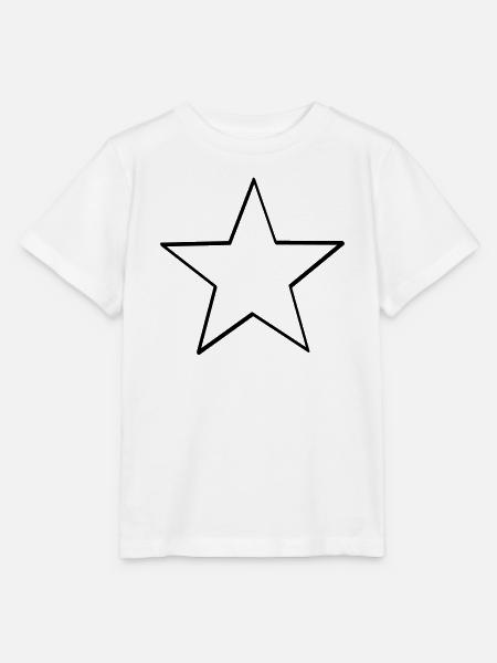 stern lineart - Stanley/Stella Kinder T-Shirt MINI CREATOR - Weiß