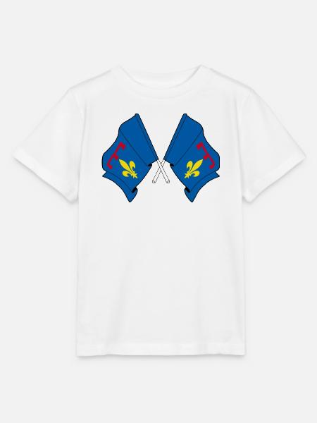 Kreuzte Flaggen Provence - Stanley/Stella Kinder T-Shirt MINI CREATOR  - Weiß