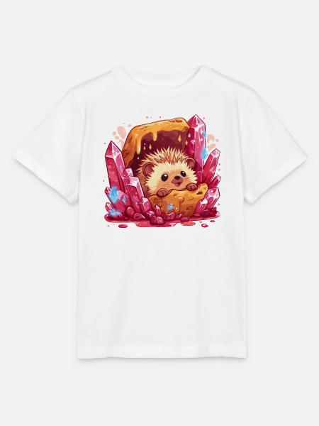 Igel im Kristallhonig Nest - Stanley/Stella Kinder T-Shirt MINI CREATOR - Weiß