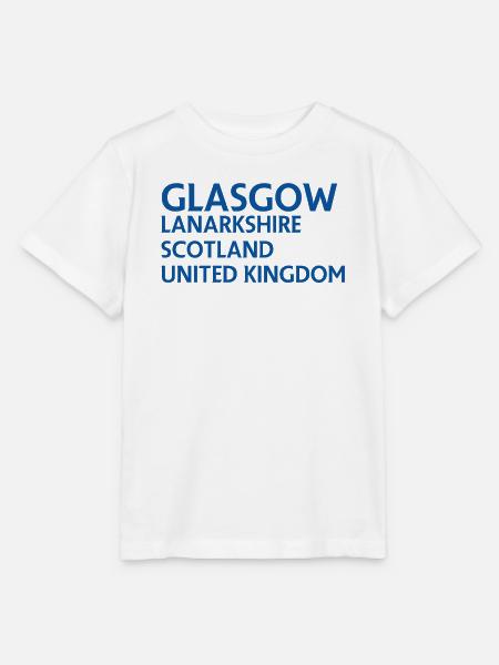 Glasgow – Scotland Textdesign - Stanley/Stella Kinder T-Shirt MINI CREATOR - Weiß