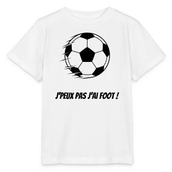 Ich kann keinen Fußball haben – Humorvolles Fußballdesign - Stanley/Stella Kinder T-Shirt MINI CREATOR  - Weiß - Vorne - Maike (125cm)