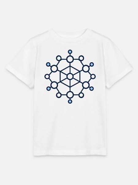 Geometrisches Knoten-Netzwerk - Stanley/Stella Kinder T-Shirt MINI CREATOR  - Weiß