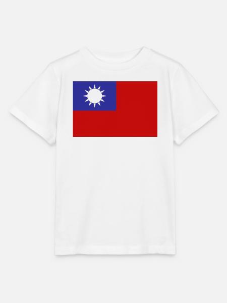 Taiwan-Flagge - Stanley/Stella Kinder T-Shirt MINI CREATOR - Weiß