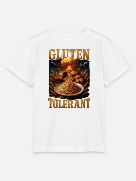 Gluten Glutenunverträglichkeit Witz Geschenk - Stanley/Stella Kinder T-Shirt MINI CREATOR  - Weiß