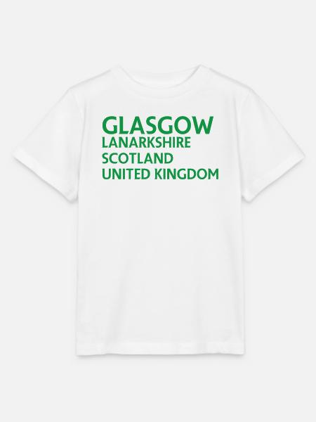 Glasgow – Scotland Textdesign - Stanley/Stella Kinder T-Shirt MINI CREATOR - Weiß