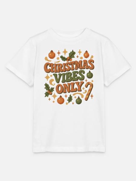 Weihnachts Vibes Only - Stanley/Stella Kinder T-Shirt MINI CREATOR - Weiß