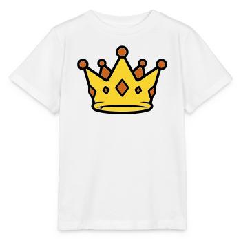 Goldene König Krone Juwelen Vektor - Stanley/Stella Kinder T-Shirt MINI CREATOR  - Weiß - Vorne - Maike (125cm)