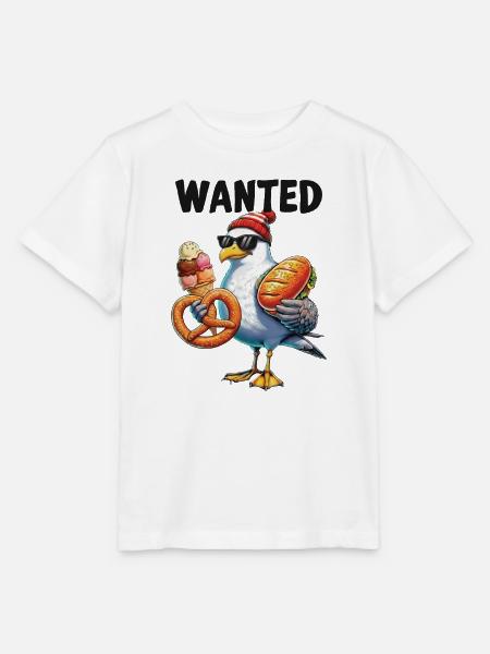 Gesucht Möwe Brezel Eiscreme - Stanley/Stella Kinder T-Shirt MINI CREATOR - Weiß