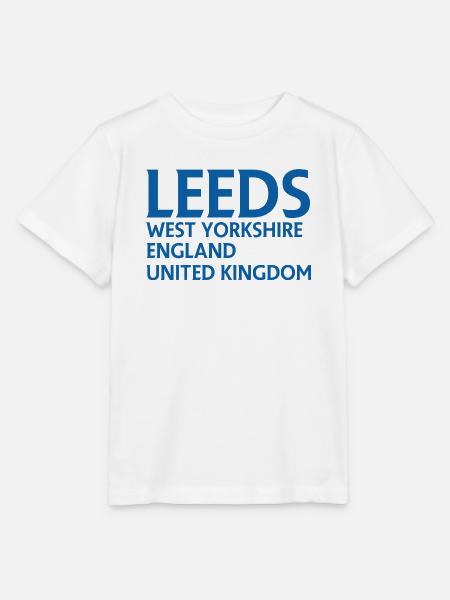 Leeds – England Liedtextdesign - Stanley/Stella Kinder T-Shirt MINI CREATOR - Weiß