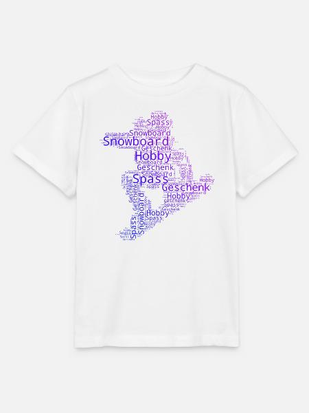 Coole Snowboard Inspiration - Stanley/Stella Kinder T-Shirt MINI CREATOR - Weiß