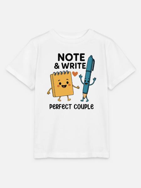 Note & Write Perfect Couple Fun Design - Stanley/Stella Kinder T-Shirt MINI CREATOR  - Weiß